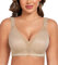 Curyon Plus Size Everyday Bras for Women Minimizer Full Coverage Non Padded Wirefree Brown 46F