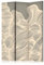 murando - Paravent Raumteiler Innen Abstraction 135x172 cm 3-teilig Einseitig Raumtrenner Raum Trennwand Holz Room Divider Mobiler Sichtschutz Wand Raum Minimalism beige 3D a-A-10511-z-a