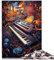 Jigsaw Puzzle for Color electronic keyboard Art Jigsaw Puzzles For Adults 1000 Pieces Wooden Jigsaw Puzzle family puzzle game birthday gifts 1000pcs（50x75cm）