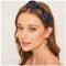 Dervivea Serre-tête Vintage Avec Nœud Ruban Noir En Satin - Accessoires Décoratifs Pour Femmes Coiffure