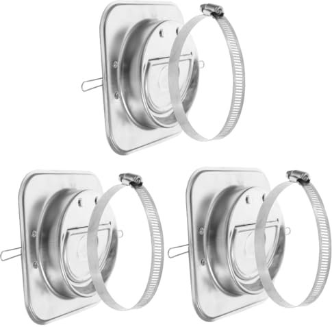 iplusmile 3sätze Exhaust Valve Edelstahl Rückflussventil Für Küchenabzugshaube Leicht Zu Installieren Schließt Automatisch Verhindert Regen Und Lärm Langlebiges Design Für Effektiven