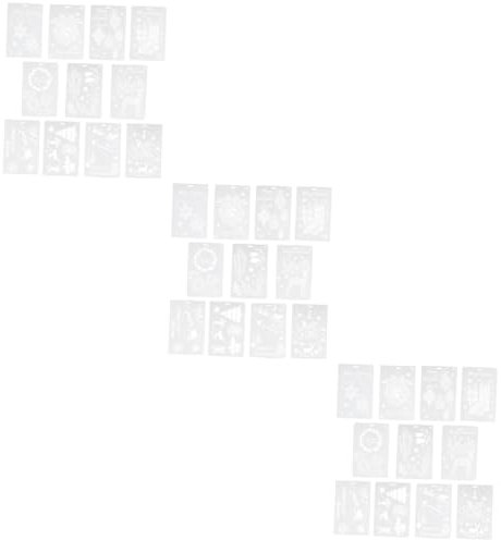 Lurrose Stück Weihnachts Vorlage Weihnachts Malvorlagen Papier Zeichnungsschablone Schablonen Zum Basteln Feiertags en en Malvorlage