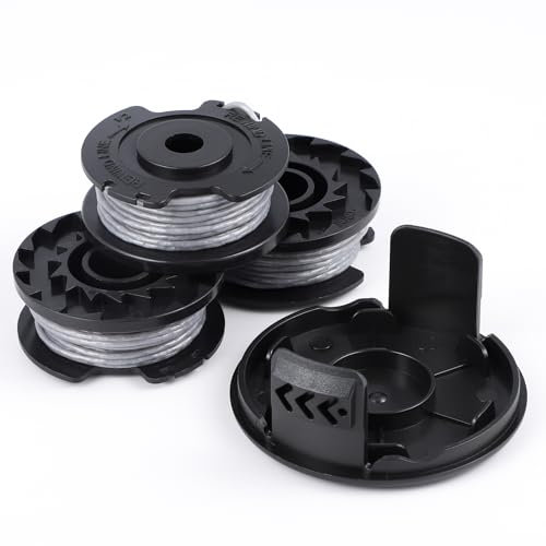 für Bosch Spule für Rasentrimmer Fadenspule, für Bosch Ersatzspule Fadenspulen für Bosch Akku Rasentrimmer EasyGrassCut 18 23 26 SL(3 Fadenspulen F016800569/F016800385, 1 Abdeckung F016F04557)