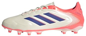 Adidas Unisex Copa Pure 3 League Firm Multi Ground Sneaker, Off White/Lucid Blue/Signal Coral, 12 UK