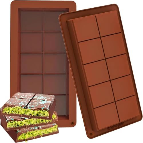 Dubaï Lot de 2 moules en silicone pour chocolat, chocolat et bonbons