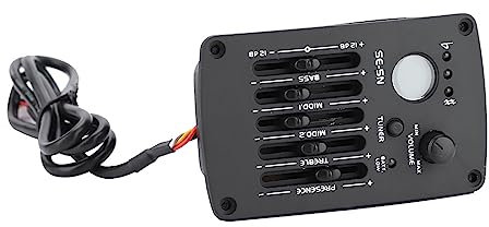 SE-5N Accordeur de Micro égaliseur EQ 5 Bandes pour Guitare Acoustique - Kit D'accessoires pour Instruments de Musique Pratique