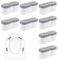 HJZHII 8 Pcs Toilet Seat Bumpers, Universal Buffer Toilet Lid Bumpers for Bidet Strong Adhesive Toilet Seat Spacers Bidet Height-Increasing Pads Replacement