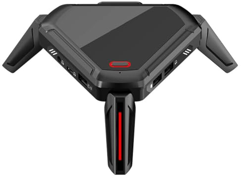 AARONMEI Tastatur-Maus-Konverter, 100 Mbit/s, Netzwerk-Port-Übertragungssignal, reduziert Verzögerung für Android 10 für PUBG (schwarz)