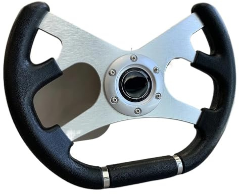 Volante Sportivo Auto, Volante A Calice Volante modificato universale da corsa in PU 13 pollici e 320 mm