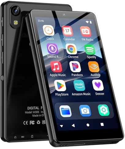 160GB MP3 Player mit Bluetooth und WiFi, Kamera, Oilsky 4,02 HD Musikplayer mit Spotify, Audible, Deezer, MP3 & MP4 Player Android 13 Touchscreen und Lautsprecher