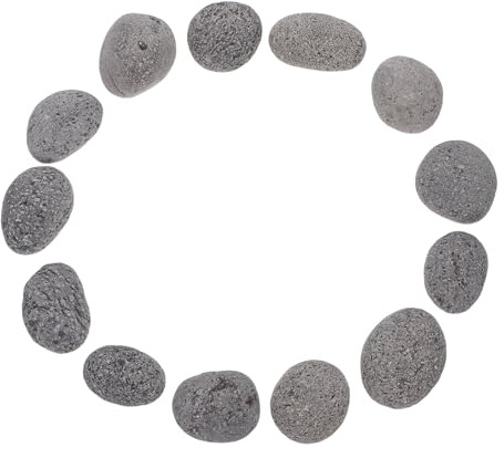 jojofuny 1 Beutel Saunasteine Rund 3–5cm 1,9 kg Hitzebeständig Bruchfest zur Wärmespeicherung für Saunaofen und Holzofen Geeignet für Trocken und Feuchtsaunen