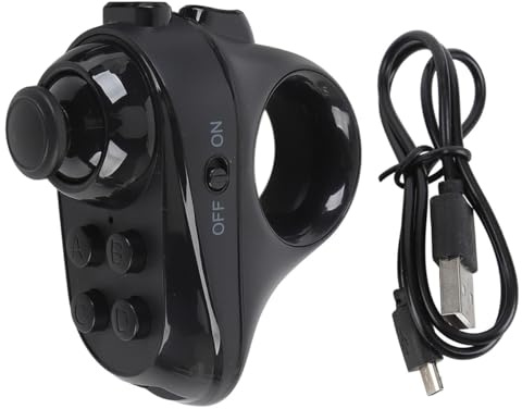 Huba VR-Fernbedienung, Bluetooth-Gamepad, drahtloses VR-Gamepad, Selfie-Steuerung, Umblättern für E-Books / PPT / Nooks, Maussteuerung und Lautstärkeregelung