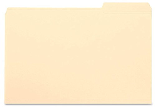 Smead Schnellhefter 10337, verstärkte 1/3-Schnitt-Registerkarte, rechte Position, Briefgröße, Manila, 100 Stück pro Box