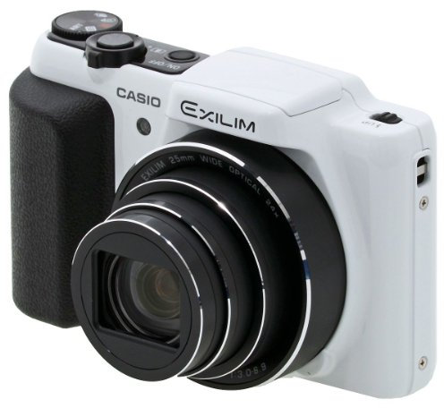Casio Exilim Hi-Zoom EX-ZS200WE Digitalkamera (16,1 Megapixel, 24-fach opt. Zoom, 7,6 cm (3 Zoll) TFT-Display, 25mm Weitwinkel, bildstabilisiert) weiß