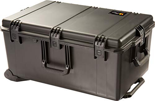 PELI Storm IM2975 Langer Transportkoffer mit Rollen und Ausfahrbarem Teleskopgriff, Wasser- und Staubdicht, 118L Volumen, Mit Schaumstoffeinlage (anpassbar), Schwarz