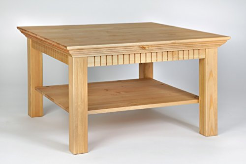 clever-moebel Couchtisch gelaugt 76x76cm