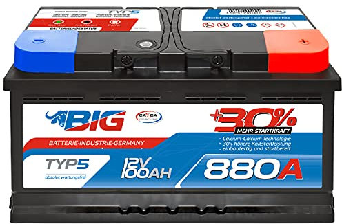 BIG +30% 12V 100Ah 880A/EN