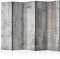 decomonkey Paravent Raumteiler Innen Beton 225x172 cm 5 Teilig Einseitig Room Divider Wall Raumteiler Stehend Trennwand Sichtschutz Spanische Wand Sichtschutzwand Wohnzimmer Holz Mauer