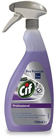 Cif Professional 2-in-1 Desinfektionsreiniger, parfümfrei für Reinigung und Desinfektion in einem Schritt nach, 0,75 L