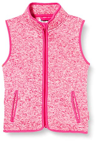 Playshoes Fleece Weste Unisex Kinder Outdoor-Oberteil, pink Strickfleece, 116