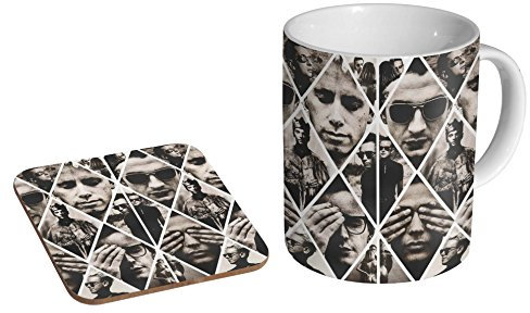 mugmart Keramik-Kaffeetasse + Untersetzer, Geschenkset