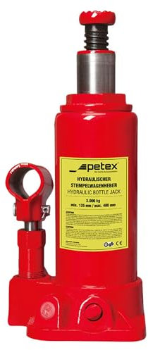 Petex Stempel-Wagenheber, hydraulisch, 3 t, rot