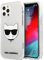 KARL LAGERFELD Hülle für iPhone 12/12 Pro 6,1 Silber Glitter Silicone Choupette KLHCP12MCHTUGLS