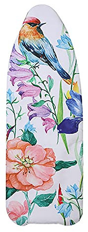 XNSHUN Bügelbrettbezug Bügeltischbezug, Extra Dick Klassischer Baumwollbezug Mit Elastischem Gummizug, Extra Dampfdurchlässig Bügelbrettbezug Für Dampfbügelstation/Dampfbügeleisen, 140x50cm (Stil D)
