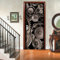 A.Monamour Türtapete Selbstklebend Türfolie Türposter 3D Metall Motor Zahnräder Abstrakter Kunst Hintergrund Vinyl Folie Türdeko Tapete Wandbild Türaufkleber Türtattoo 77 x 200 cm