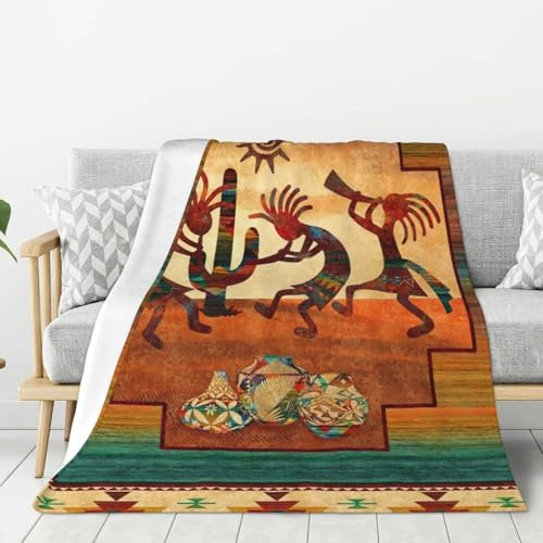 Southwest Fleecedecke für Bett oder Sofa, für alle Jahreszeiten, Anti-Pilling-Flanell, ultraweich, 203 x 152 cm
