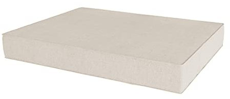 chilly pilley Palettenkissen Palettenauflage Palettenpolster Sitzkissen Rückenlehne Kaltschaum Schaumflocken Füllung viele Größen und Farben (Sitzkissen 120x60x15cm, Cremefarbig)