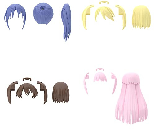 BANDAI SPIRITS 30MS - Option Hair Style Parts Vol.6 All 4 Types - Model Kit