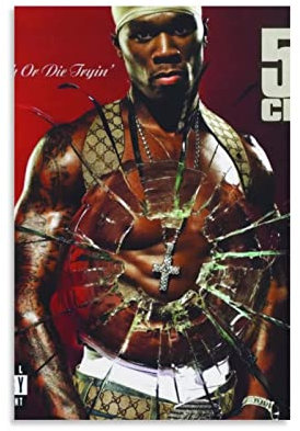 DARXGB Leinwand Druck Poster 60x90cm 50 Cent-209 Zimmer Dekor für Teen Mädchen Wandmalerei für Wohnzimmer Badezimmer Home Küche Wandkunst Kein Rahmen