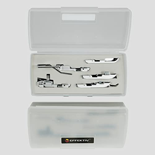 EFFEKTIV - Pied pour surjeteuse Triumphator 1700X/1800X | Accessoires professionnels pour machine à coudre | Idéal pour bordures et finitions de couture