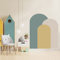 Herfair Papier peint décoratif Boho - Autocollant - Demi-cercle - Arches géométriques - Décoration murale pour chambre d'enfant, chambre de bébé, salle de jeux, fille et garçon (#4)