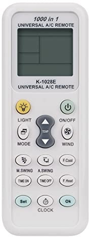 K-1028E telecomando universale di ricambio -VINABTY-fit per Samsung Panasonic LG Fujitsu York Trane WFI Mcquary Carrier e altro AC condizionatore d'aria K-1028E telecomando