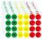 Lawen Creative 1200 Stück Rot Gelb Grün Pädagogische Belohnung Bewertung Aufkleber 2.5CM Emotion Aufkleber für Lehrer und Kinder