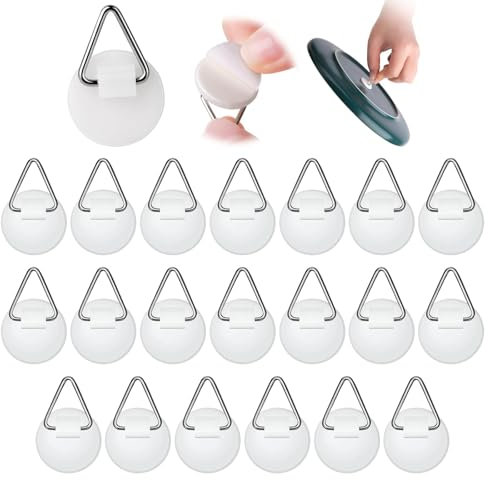 Ganci Autoadesivi Invisibili, Autoadesivi per Piatti con Gancio, 20pz Appendi Piatti da Parete Ganci, Ganci Adesivi Plastica, Supporto Verticale per Piastre da parete per Appendere lastre di Plastica