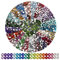 DANNEEFORSU7 Diamond Painting Steine, Runder Steine Glitzer Steine Diamond Painting Zubehör für Diamond Painting, Textilien, Nägel, Edelsteine, Kunsthandwerk Ornamente (22000)