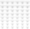 120Pcs Screw Covers White 4 Sizes Plastic Screw Caps White Hole Plugs Drill Screws Hole Cover Caps Plastic Plugs Covers for Cabinet Bracket Cupboard (5mm/6mm/8mm/10mm)