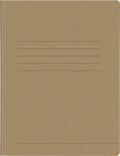 Papiertiger Schnellhefter aus Karton/Pappe für Schule und Büro extrastark (Pressspankarton, braun, 25er Pack)