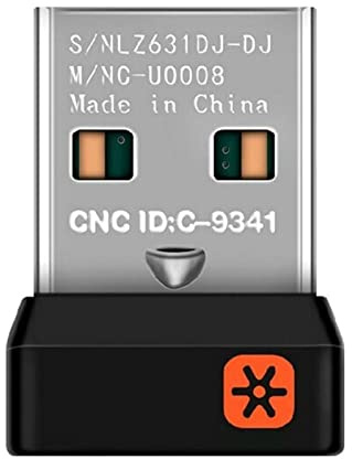 Sweeaau Wireless Receiver Unifying USB-Adapter für Maus Tastatur 6 Geräte für MX M905 M950 M505 M510