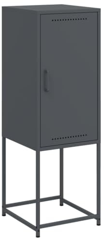 vidaXL Highboard Anthrazit 36x39x107 cm Stahl