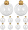 TOPBATHY 20 Stück Kugelförmige Weihnachtsflaschen Durchsichtige Weihnachtskugeln Durchsichtige Reiseflaschen Glühbirne Süßigkeitenbehälter Weihnachten Befüllbare Schnapskugeln