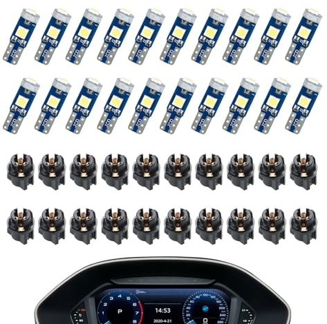 Euyehn Instrumenten-Cluster-LED- , Instrumentententafel-Licht – super helle 3030-SMD-Chip-Armaturenbrett- für Instrumentententafel, Uhr, Radio-Zifferblatt