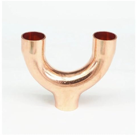 IDGTTLDF 25x1,5x83mm Kupfer Ende Feed Gleich Y 3 Möglichkeiten Schweißen Rohr Fitting Klimaanlage Kälte Gas Wasser Öl