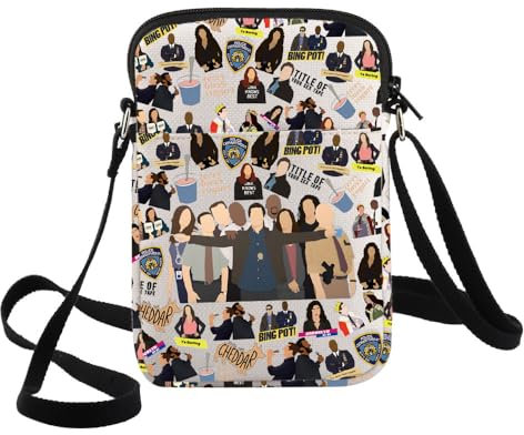 WZMPA Brooklyn 99 Umhängetasche, Cheddar Cb, Medium, Unisex-Erwachsene, Alltagstauglich, Brooklyn 99 Fans