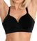 Conturve Bras for Women - Bralettes for Women with Support - Ultimate Comfort Wireless Support Bra Black