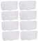 Cabilock 8pcs Microfiber Mops Cloths Reusable Steam Mop Pads for S3111 White Cleaning Pads for Floor