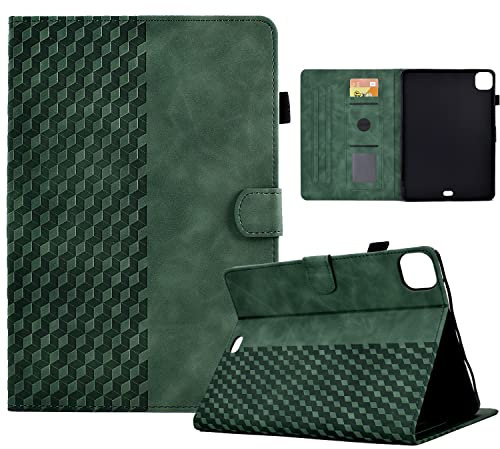 Coque Compatible avec ipad Pro 11 Pouces 2022/2021/2020/2018, Étui Housse Smart Cover avec Réveil/Veille Auto Aussi pour iPad Air 11'' 2024 /Air5/Air4, Vert